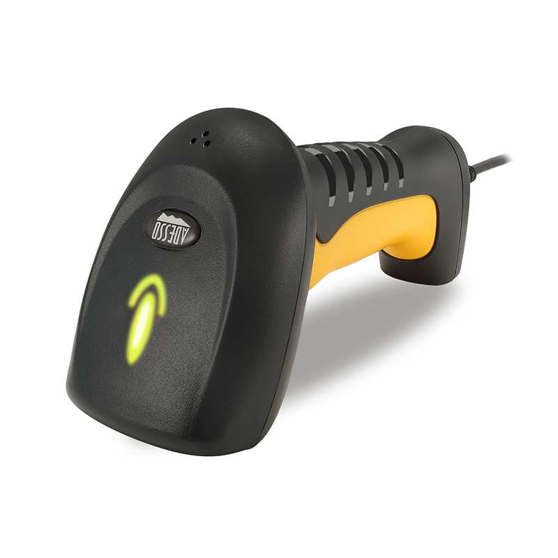 Adesso NUSCAN 5200TU Industrial, Healthcare, Logistics Handheld Barcode Scanner,Yellow.